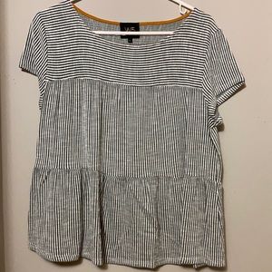 Tier Green stripe top